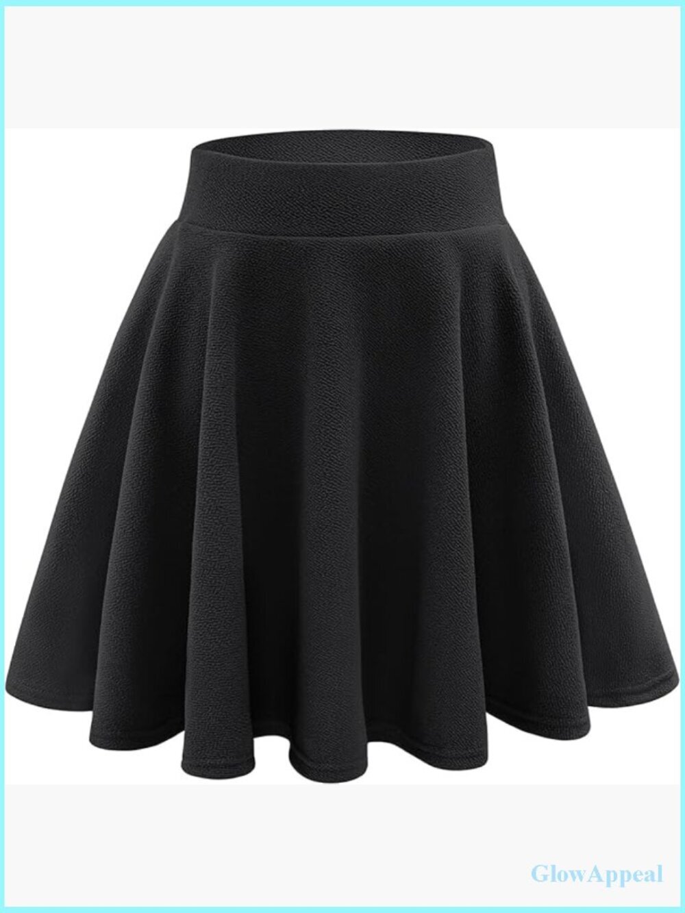 Casual Skort with Built-In Shorts Flared Pleated Mini Skater Skirt